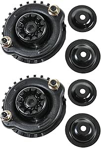 TRQ Front Upper Strut Mount Pair for Buick GMC Chevy Isuzu Olds