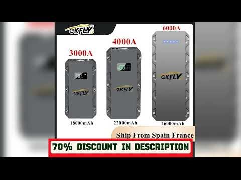 A must-have product #GKFLY High Power Car Jump Starter 6000A 4000A 3000A Portable Starting Device
