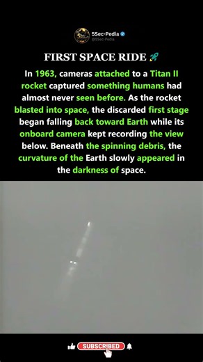 The Moment a Rocket Camera Captured Earth’s Curvature for the First Time #shorts #history #space