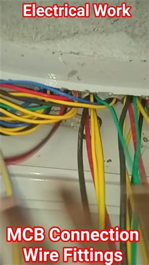 MCB Connection 🤯😱 #shorts #mcb #electrical #wiring #wire