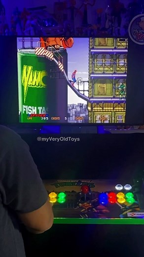 Spider-Man: The Video Game is one of the arcade games that I couldn’t stop playing it. What was the arcade game that made you spend way too much money? ⭐️ Follow @myveryoldtoys to unlock your best childhood memories 🥹 #retrogames #retrogaming #retrogamingcommunity #nostalgia #vintage #childhoodmemories #80s #90s #90svintage #90skid #videogame #retrotv #arcade #arcadegames #spiderman #spidermanthevideogame | My Very Old Toys
