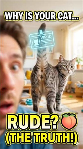 Why Your Cat Puts Their Butt In Your Face 🍑 #catbehavior #funnycats #catfacts