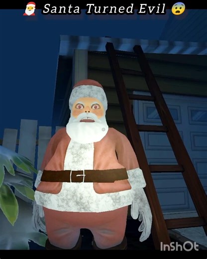 🎅 Santa Came at 3AM… He Was Evil 😈 #shorts😨