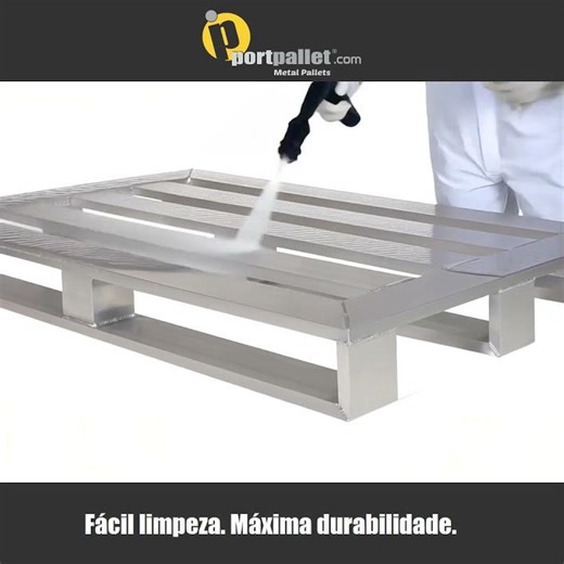 Palete Hygienic Pharma - Higiene, Precisão e Sustentabilidade em Alumínio
