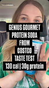 46K views · 836 reactions | Let’s do a little taste test of a product I picked up at @costco this week! @geniusgourmetsnacks sparkling blue raspberry lemonade protein soda - 130 cal | 30g protein #tastetest #protein #weightlossmotivation #weightloss #weightlossjourney #fattofitjourney #naturalweightlossjourney #fatloss #caloriedeficit #naturalweightloss #weightlossinspo | SlowSlimmer | Facebook