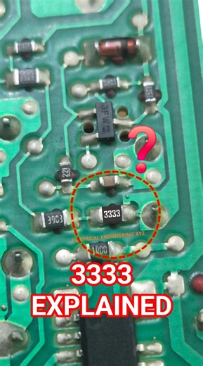 Quick look at the 3333 chip mount resistor #electricalengineering