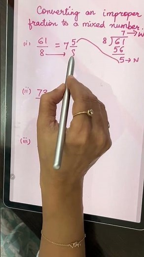 Simple Steps to Convert Improper Fraction into Mixed Fraction