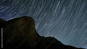 The Majestic Night Sky: A Celestial Display Above a Majestic Mountain Range