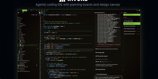 Invoke: Agentic coding IDE with visual planning boards and canvas | Product Hunt