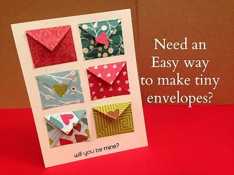 How to Make Tiny Envelope and a Card Tutorial