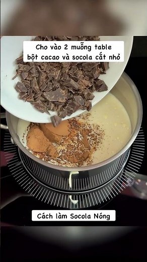 Cách làm Socola Nóng (Cacao Nóng) tại nhà ngon hơn ngoài quán #shorts
