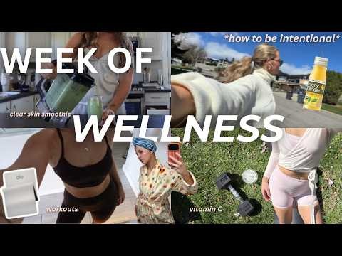 A WEEK OF WELLNESS | *healthy* habits, workouts, self-care rituals, matcha