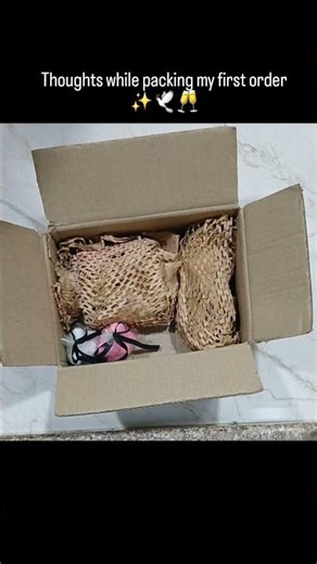 POV: Me trying not to scream while packing my FIRST order 😭💛#candle #new #funny #relatable