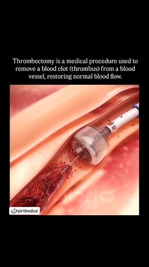 World of Medicos on Instagram: "Clot Removal :- Thrombectomy system for non-surgical removal of emboli and thrombi from blood vessels. Animation credit 📸- @hybridmedical #artery #heart #cardiac #thrombus #emboli #thrombi #thrombectomy"