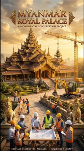 This the Most Beautiful Building in the World? 😲👑 #Myanmar