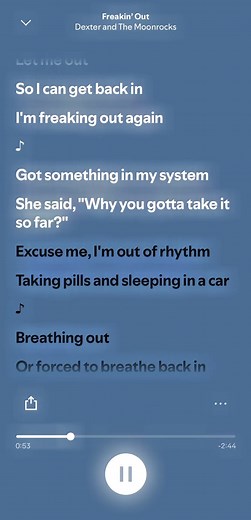 freakin’ outttt #dexterandthemoonrocks #freakingout #lyrics | dexter and the moonrocks