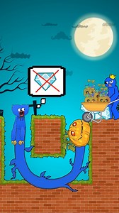 1.1M views · 35K reactions | Bad Huggy Wuggy steals pumpkins in halloween_Funny animation_Poppy Playtime animation #shorts #animation #story | Gamer 007 | Facebook