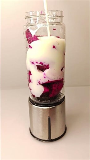 Blending Dragon Fruit + Yogurt + Soda?! 🩷🥤