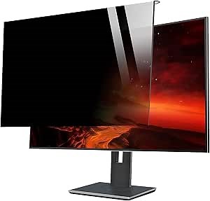 Computer Privacy Screen Filter Hanging, for 16:9 Widescreen Monitor Privacy Shield Screen Protector Anti Glare and Blue Light(Size:23-24inch/540 * 340mm)