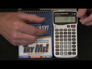 Watch Calculated Industries 4065 Construction Master Pro Advanced Construction Math Feet-inch-Fraction on Amazon Live