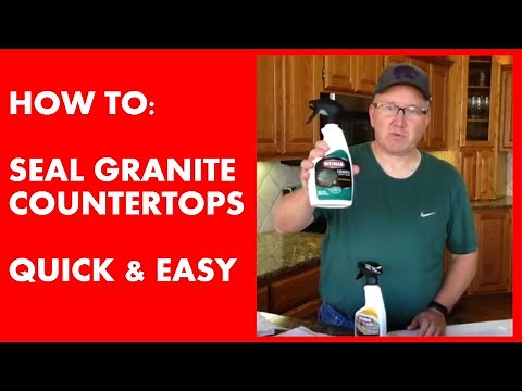 How to Seal Granite Counter Tops - Quick & Easy!