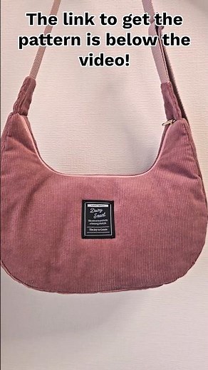 How to sew a Hobo Corduroy #shoulderbag #sewing #sewingpattern #sewingtutorial #sewingdiy #diy
