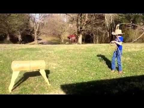 How to rope and tie a calf