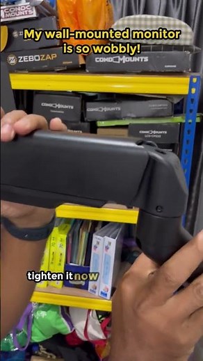 Quick Fix for a Wobbly Wall-Mounted Monitor! 💪🏻