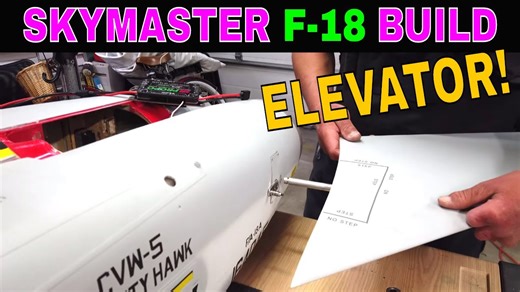 Skymaster F-18 F18 - Elevator Install Assembly Completed