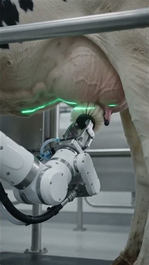 🥛 Amazing Automatic Cow Milking Machine | Modern Dairy Farming Technology 🐄