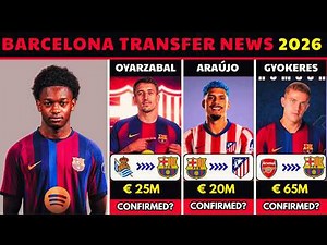 🚨 Latest Barcelona Transfer News Summer 2026 🔥 | Bisiwu, Gyokeres, Araújo & More