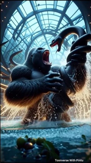 Giant Gorilla vs Monster Snake! 🦍🔥🐍 Who Will Win?