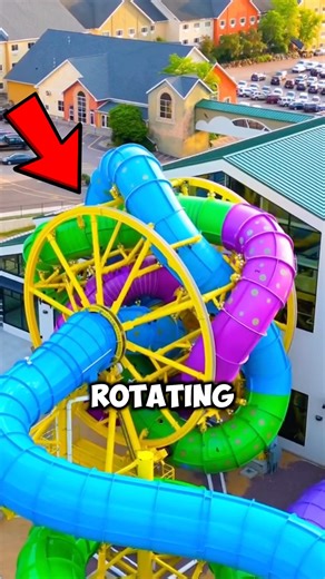 A Rotating Water Slide… #shorts