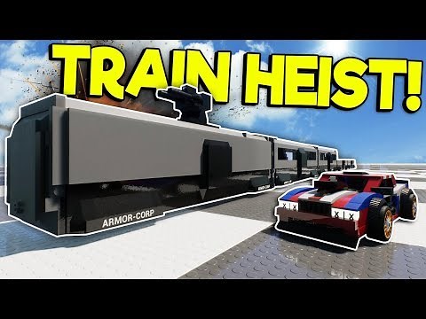 LEGO ARMORED TRAIN HEIST & CRASHES! - Brick Rigs Multplayer Gameplay - Lego Toy Train Crashes