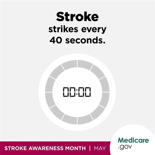 16K views · 53 reactions | Do you know the symptoms of stroke? This #StrokeAwarenessMonth, learn the signs of stroke, like sudden numbness on one side, difficulty walking or speaking, and more: Quick action can help save a life. https://go.medicare.gov/3WzZAob | Medicare | Facebook