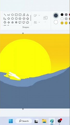 how to draw in computer || new short video | short video | Ms Paint Drawing | Ms Paint |