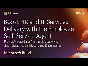 Boost HR and IT Services Delivery with the Employee Self-Service Agent | OD818