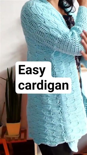 easy cardigan free crochet pattern #crochet #knittig #crochetclothing