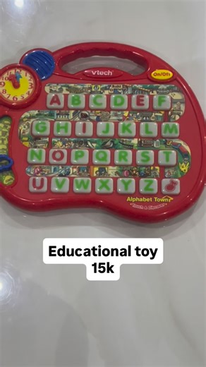 Chybest kiddies on Instagram: "‎VTech Touch & Discover Alphabet Town educational toy🥰 ‎It features 8 interactive activities to help with preschool learning. ‎The toy teaches phonics, letter names, words, time concepts, numbers and spelling. ‎It includes chunky, light-up alphabet buttons and a clock with a movable hand for interaction. ‎Age: 3 to 5 years ‎Price: 15k ‎📦 Foreign used | Very neat | 100% functional ‎📩 DM to order ‎🚚 Nationwide delivery available ‎#VTechToys #EducationalToys #Smar