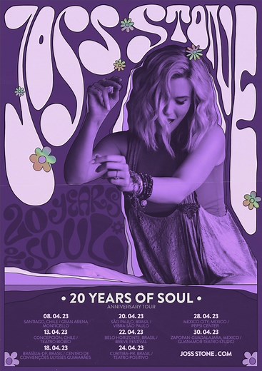 Latin America! 💜 I can’t wait to see you all so soon! ✨ Tickets available at jossstone.com #jossstone #20yearsofsoul