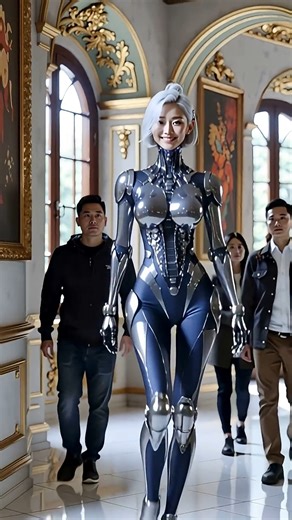 AI Humanoid Robot Guides Students Through a New York Art Museum #AIrobot #newyorkgiants | AI Robot Lab