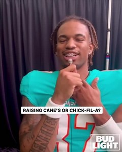 In honor of #NationalFriedChickenDay... Raising Cane's or Chick-fil-A? 🤔 | Miami Dolphins