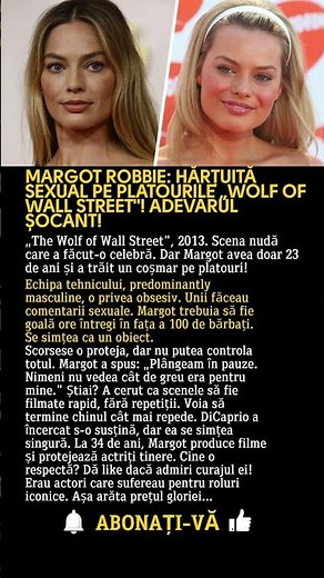 MARGOT ROBBIE: HĂRȚUITĂ SEXUAL PE PLATOURILE „WOLF OF WALL STREET"! ADEVĂRUL ȘOCANT!