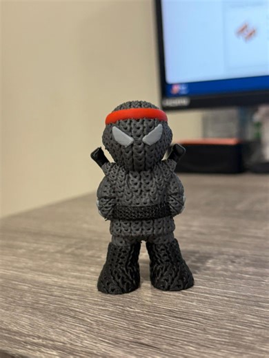 Foot Ninja -3D Printed Knitted Figurine - Shop Exclusive