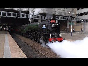 LNER A1 60163 'Tornado' at Manchester Victoria Railway Station with 'The Jorvik Express'