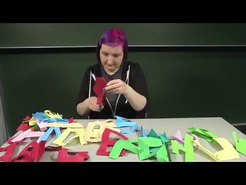 Folding and Cutting: making the alphabet - Dr Katie Steckles