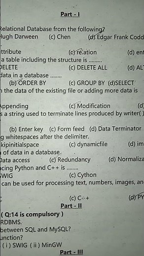 12th computer science 2nd mid term question paper and answer key 2024