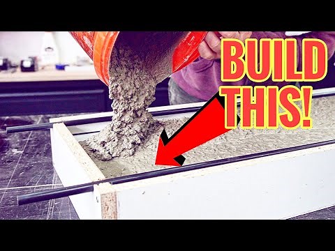 How to build concrete wall copings yourself and save a lot of money!
