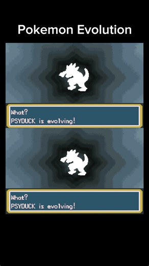 Shiny Psyduck Evolving Pokémon Fire Red. #shinypokemon #pokemongame #shinyhunting