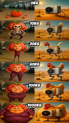 Udin Din Din Dun Raspberry VS Tirilikalika Tirilikalako (0Kg - 1000Kg) | Zoochoppa